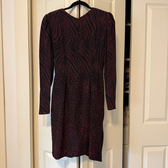 Altuzarra Red Mix Print 100% Silk Dress Size 38 Fits like US size 6 - Picture 3 of 7